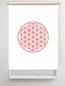 Preview: Rollo Blume des Lebens red  blanco - Sichtschutz Extartiqe